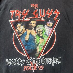 The Try Guys Legends of the Internet Tour '19 T-Shirt Graphic Concert M